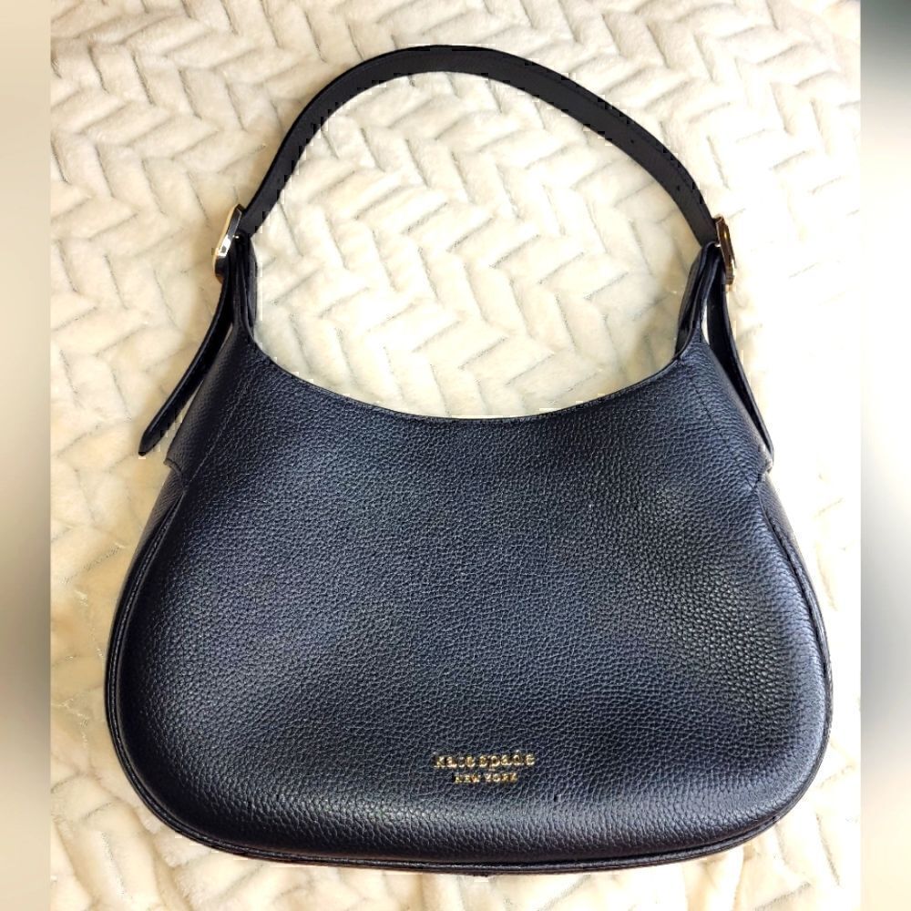 Kate Spade Medium Satchel Leather Purse, Black, NWOT 